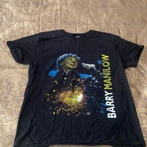 Barry Manilow Black Graphic T-Shirt